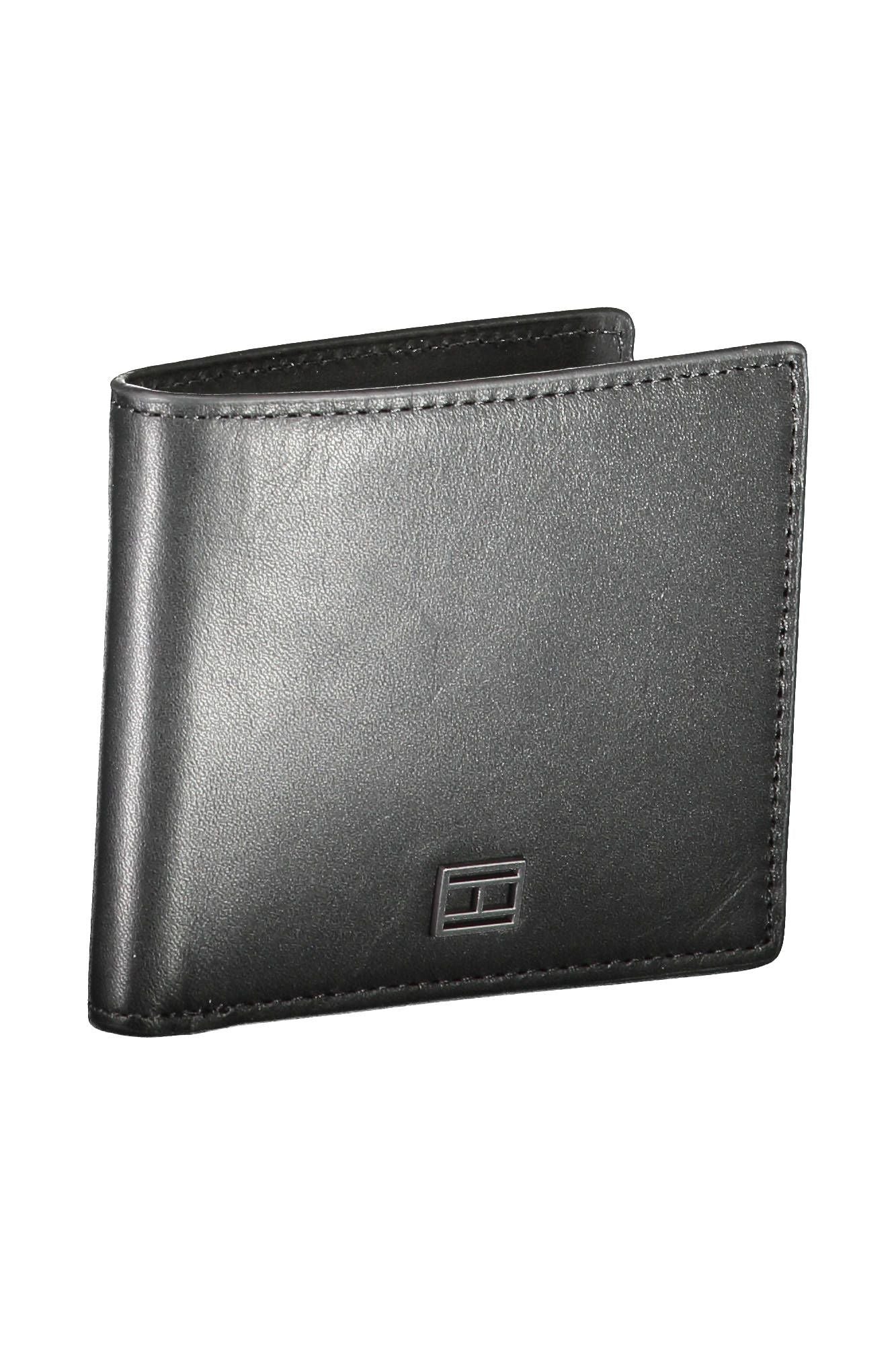 Tommy Hilfiger Black Leather Men's Wallet