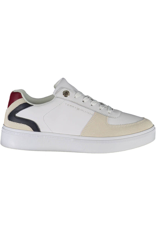 Tommy Hilfiger White Leather Women's Sneakers