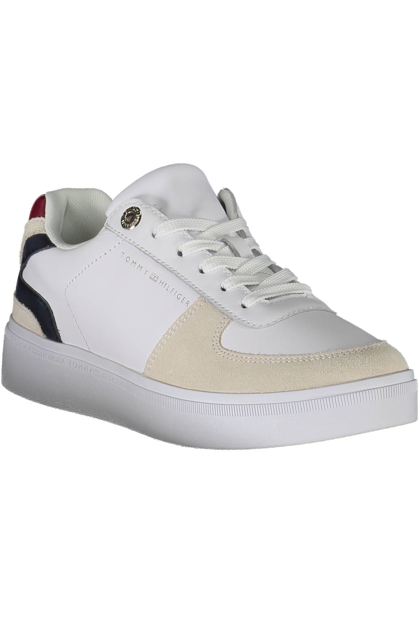 Tommy Hilfiger White Leather Women's Sneakers