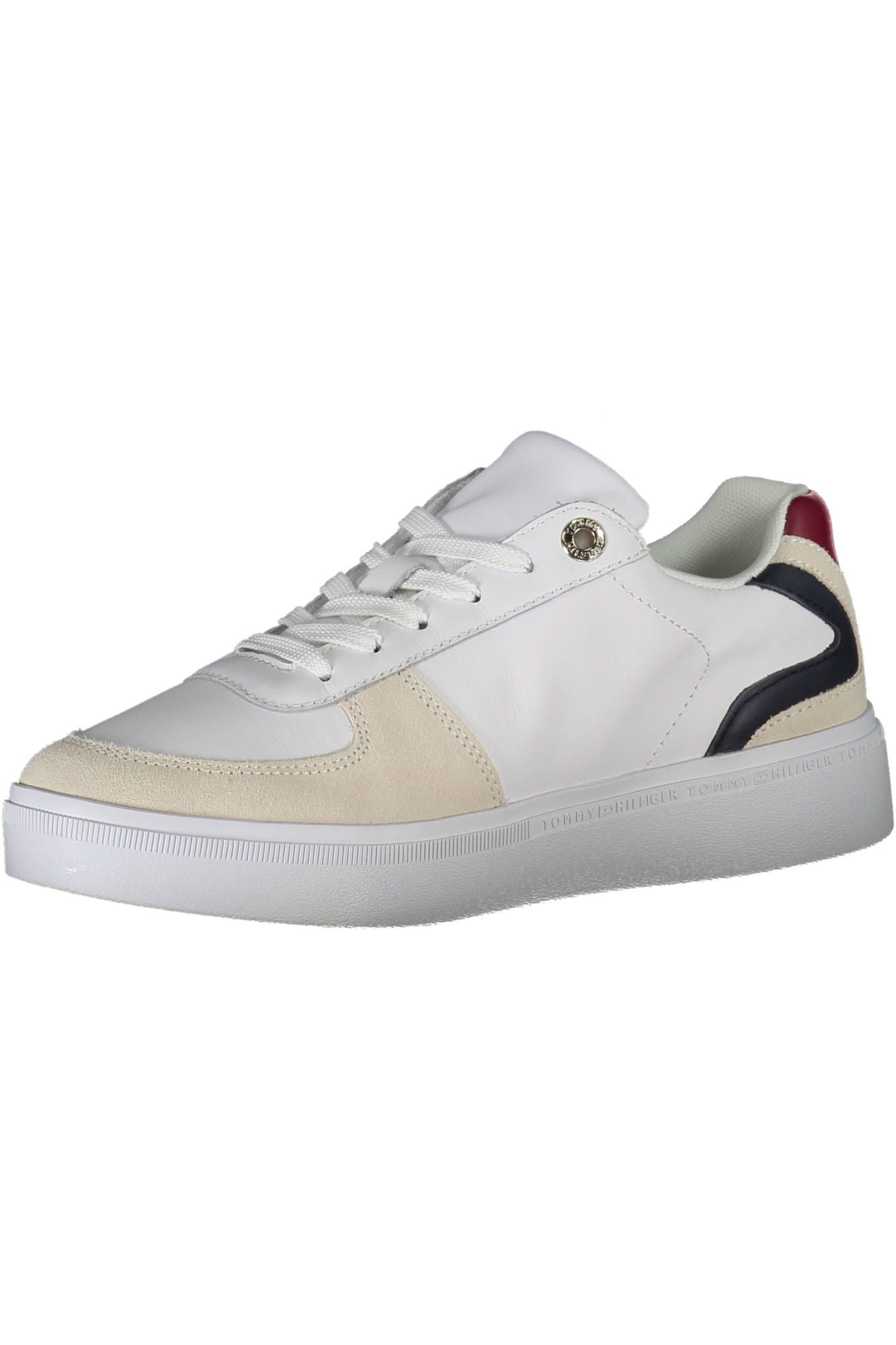 Tommy Hilfiger White Leather Women's Sneakers