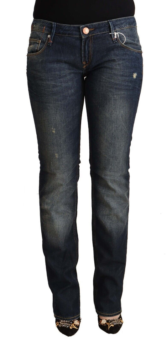 Acht Schicke Skinny Denim Jeans mit niedriger Taille