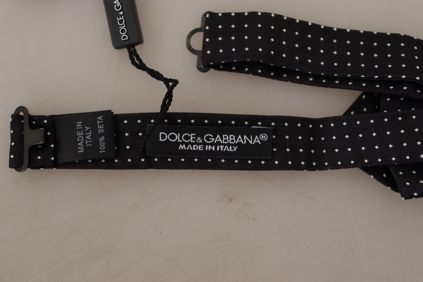 Dolce & Gabbana Exquisite Seidenfliege mit Polka Dot