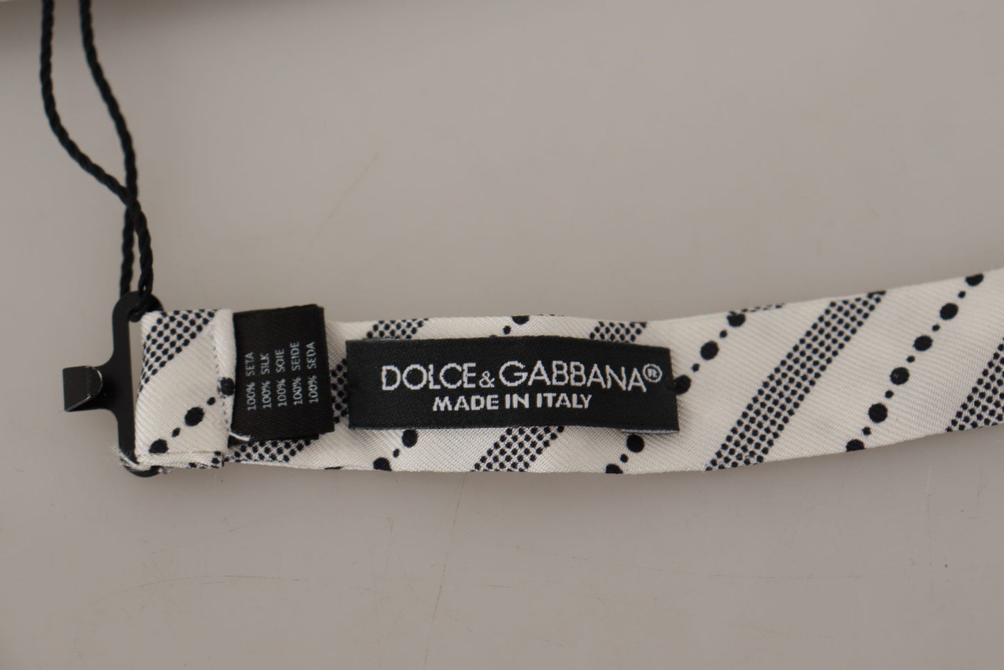 Dolce & Gabbana Schicke Polka Dot Seidenfliege