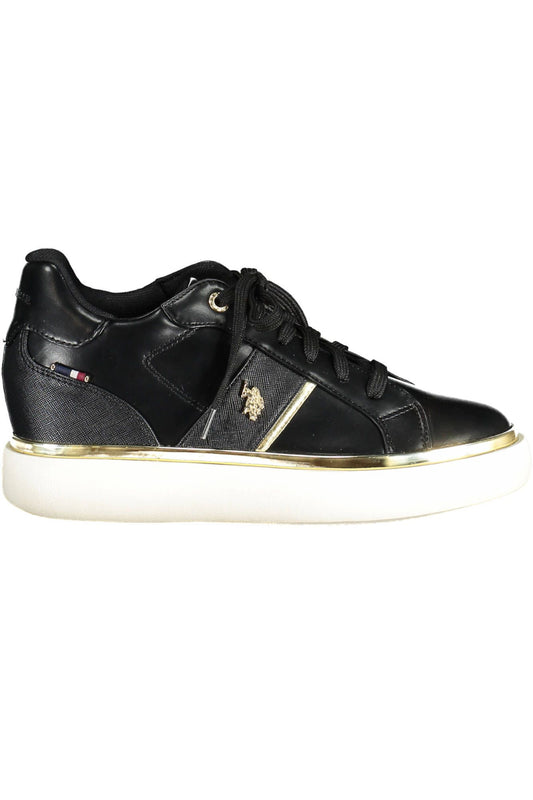 US POLO ASSN. Black Polyester Women's Sneaker