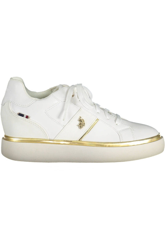 US POLO ASSN. White Polyester Women's Sneaker