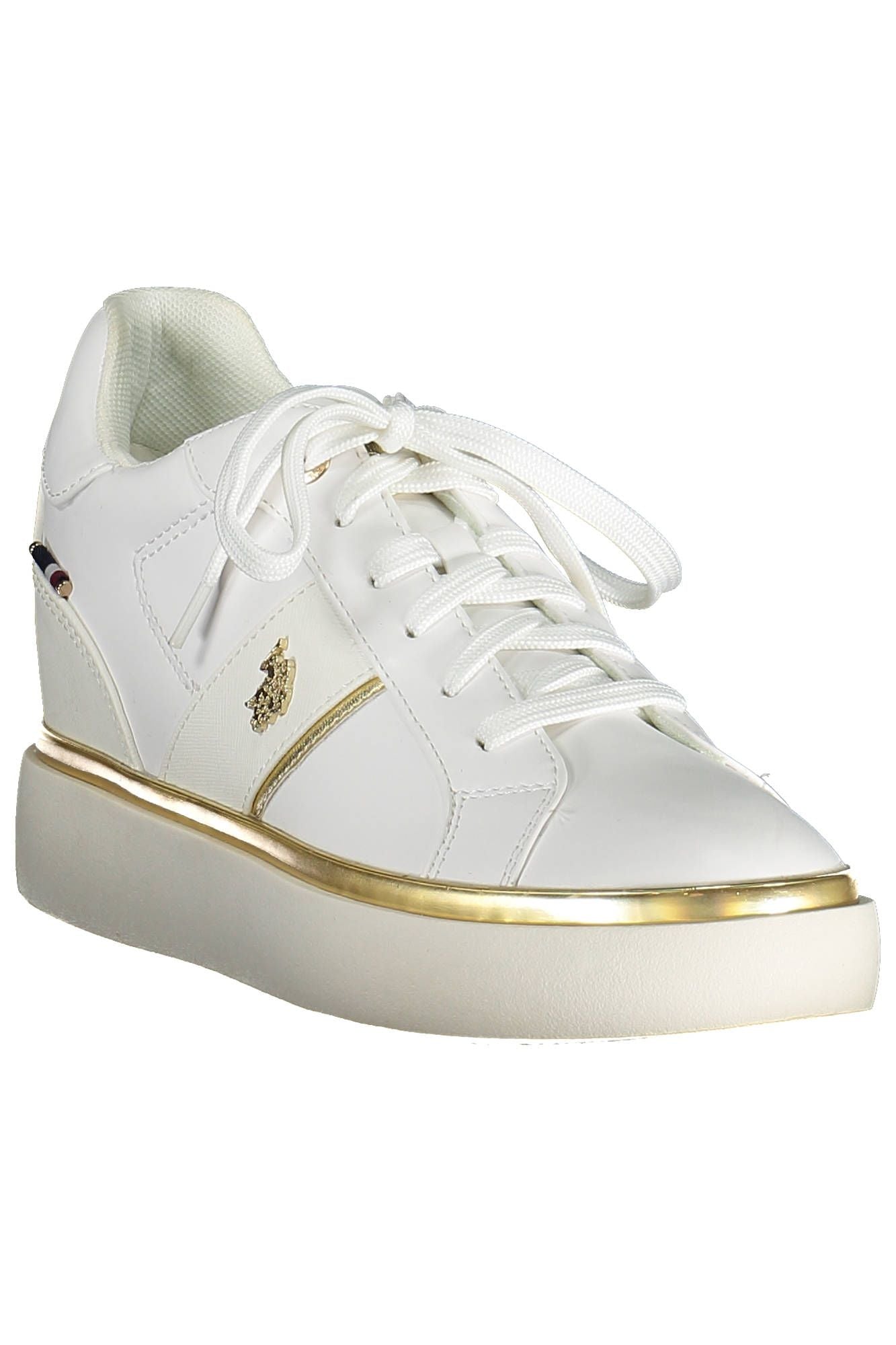 US POLO ASSN. White Polyester Women's Sneaker