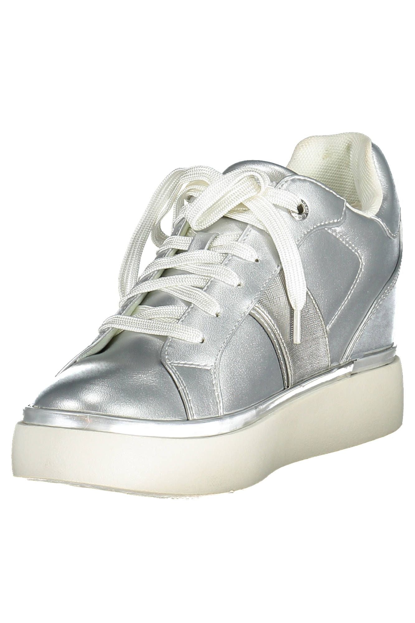 US POLO ASSN. Silver Polyester Women's Sneakers