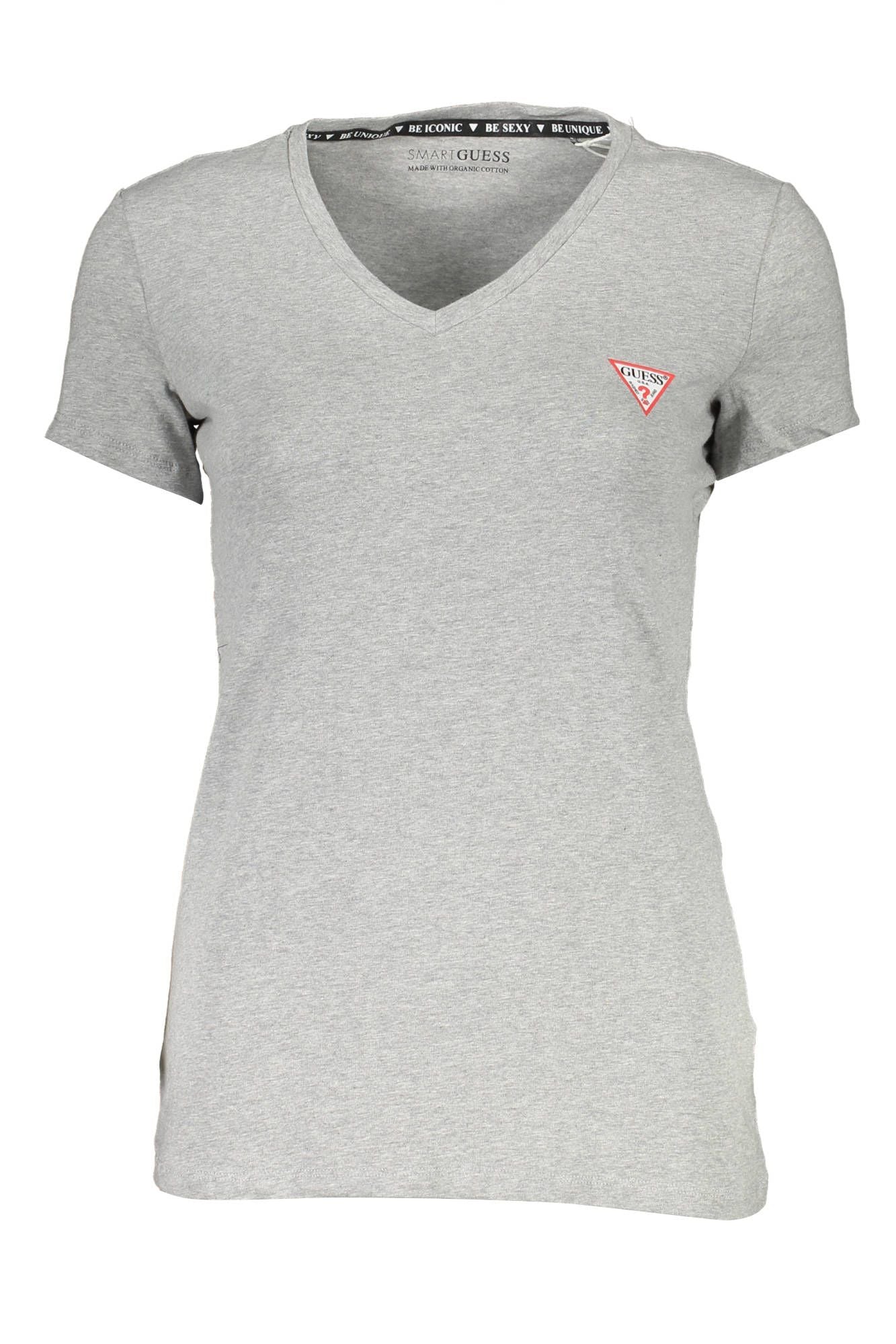 Guess Jeans Gray Cotton T-Shirt for Women