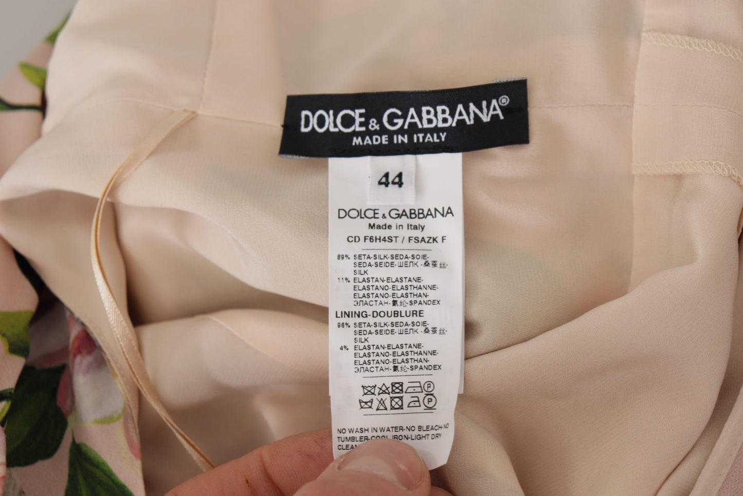 Dolce & Gabbana Elegantes geblümtes Seiden-Wickelkleid