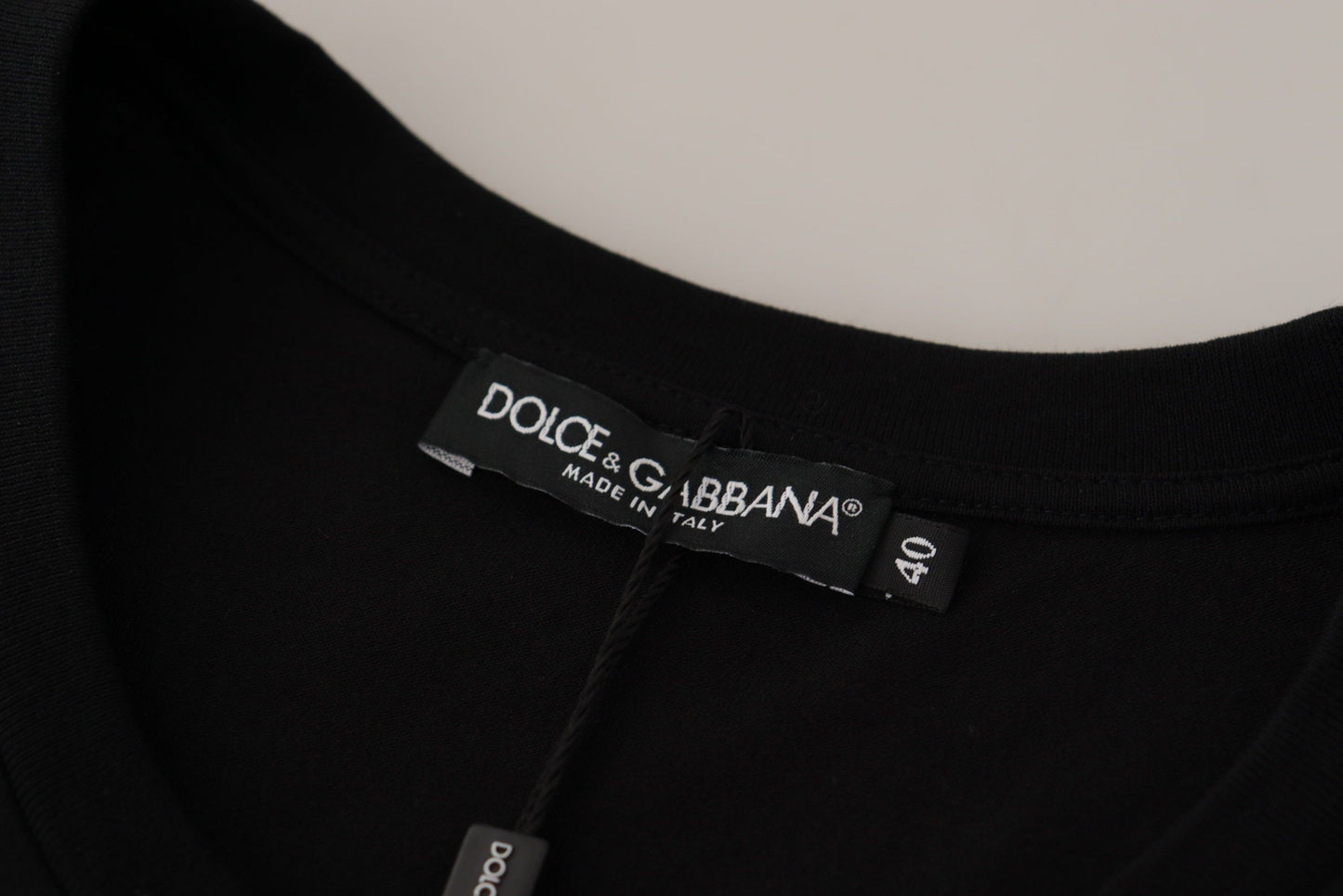 Dolce &amp; Gabbana Chic Black Logo Cotton T-Shirt for Women