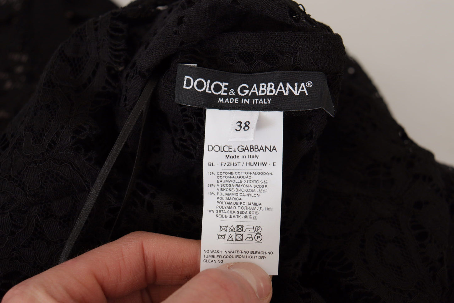 Dolce &amp; Gabbana Elegant Black Long Sleeve Blouse Top