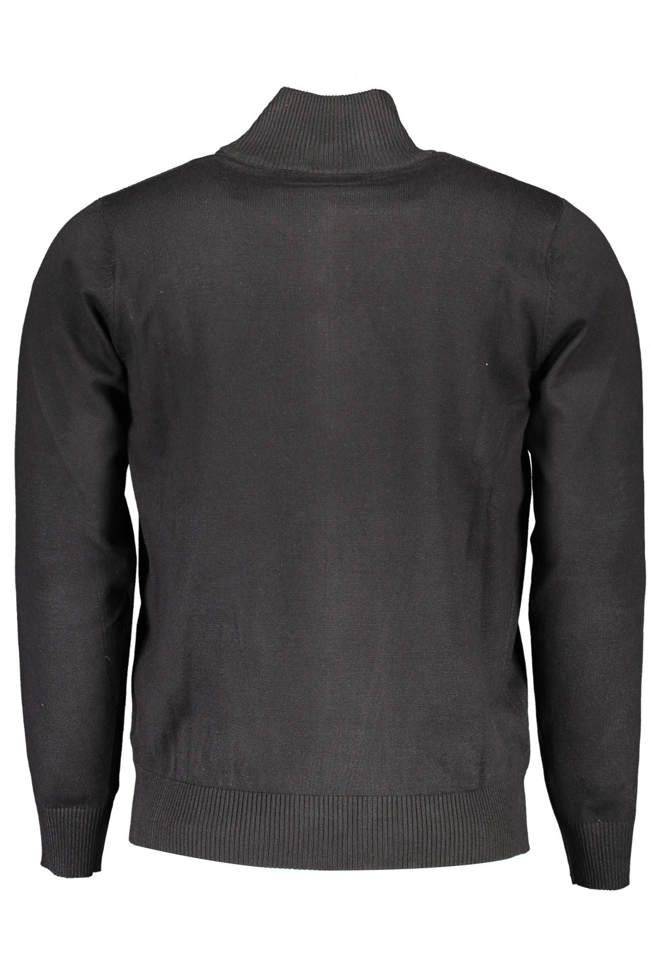 US Grand Polo Black Viscose Sweater for Men