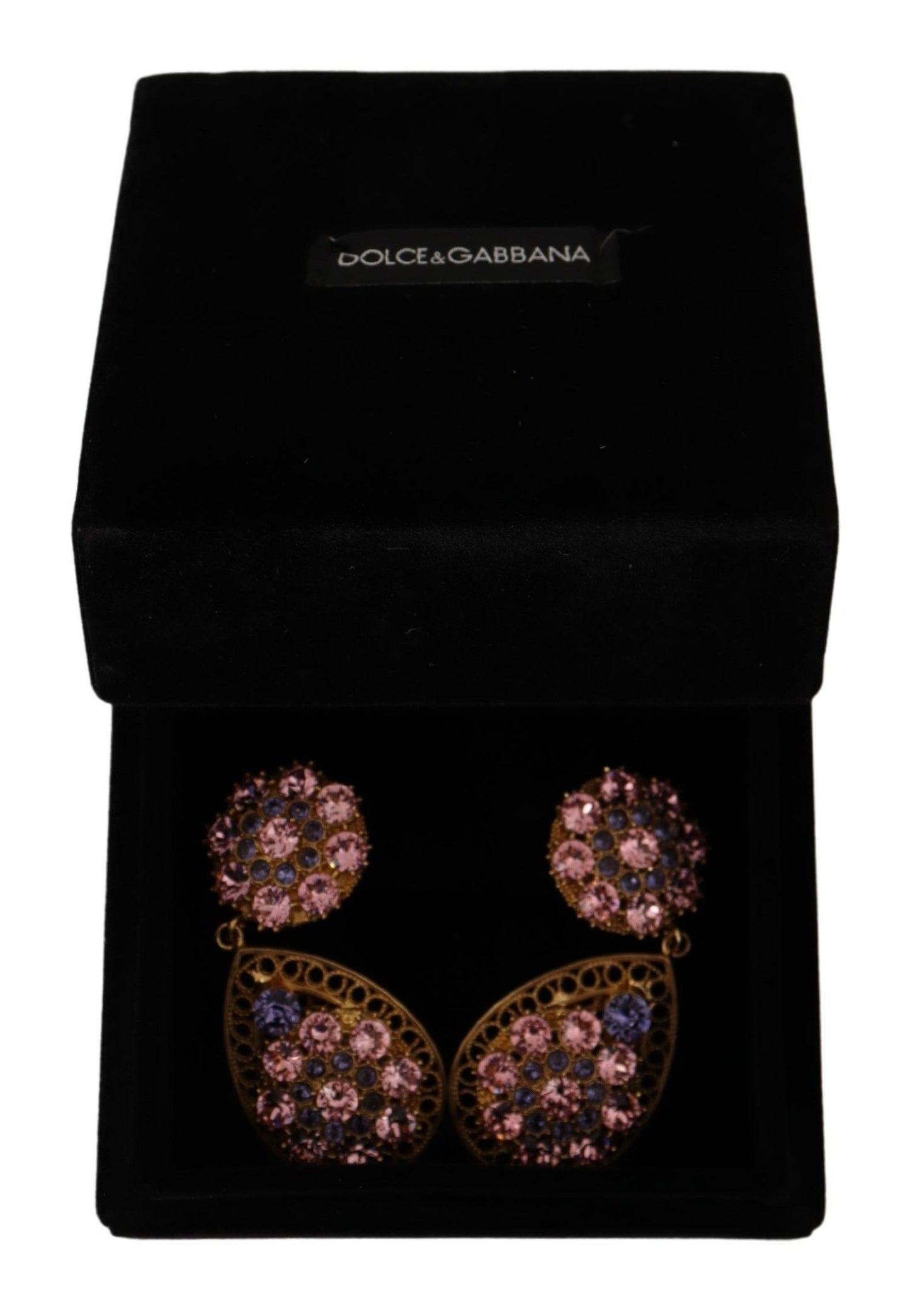 Dolce & Gabbana Barocke Multicolor Kristall Ohrringe