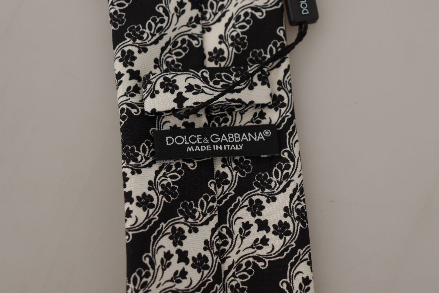 Dolce & Gabbana Elegante Seidenfliege mit Blumendruck