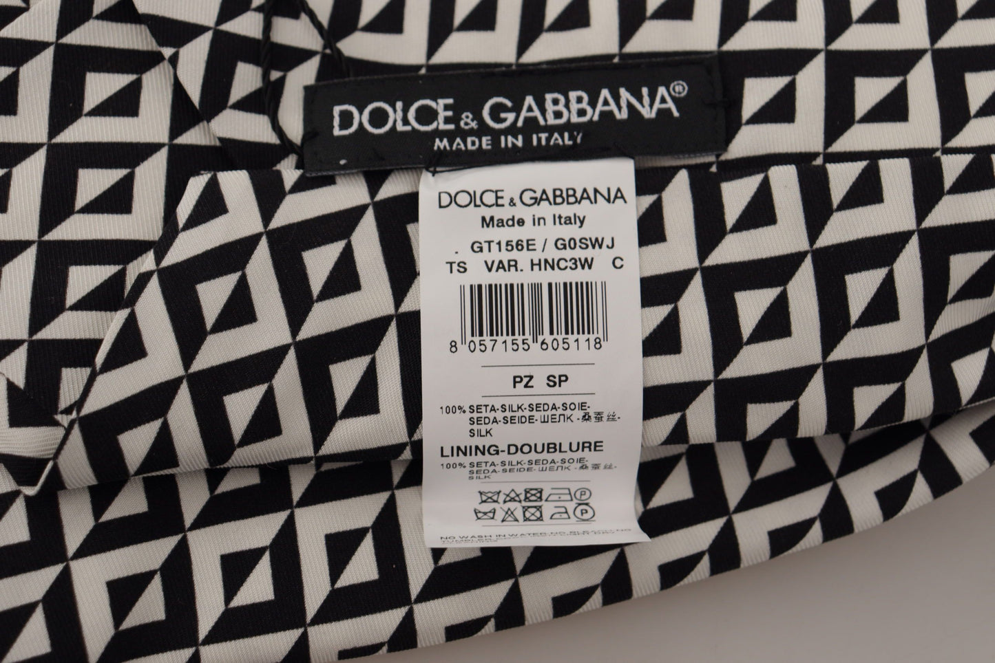 Dolce & Gabbana Elegante schwarze Seidenkrawatte für den eleganten Gentleman