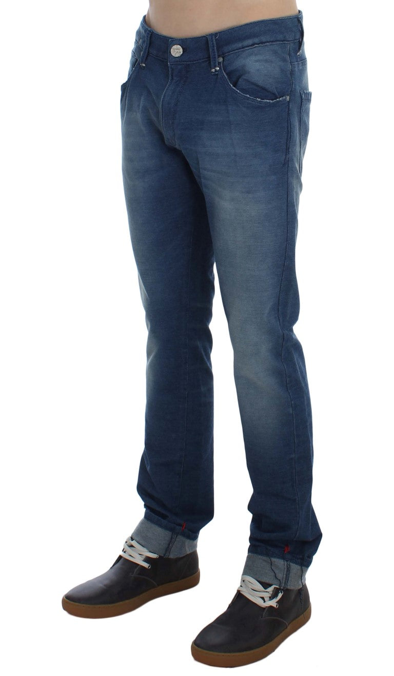 Eight Slim Fit Blue Wash Italian Denim