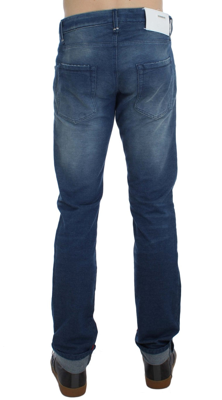 Eight Slim Fit Blue Wash Italian Denim