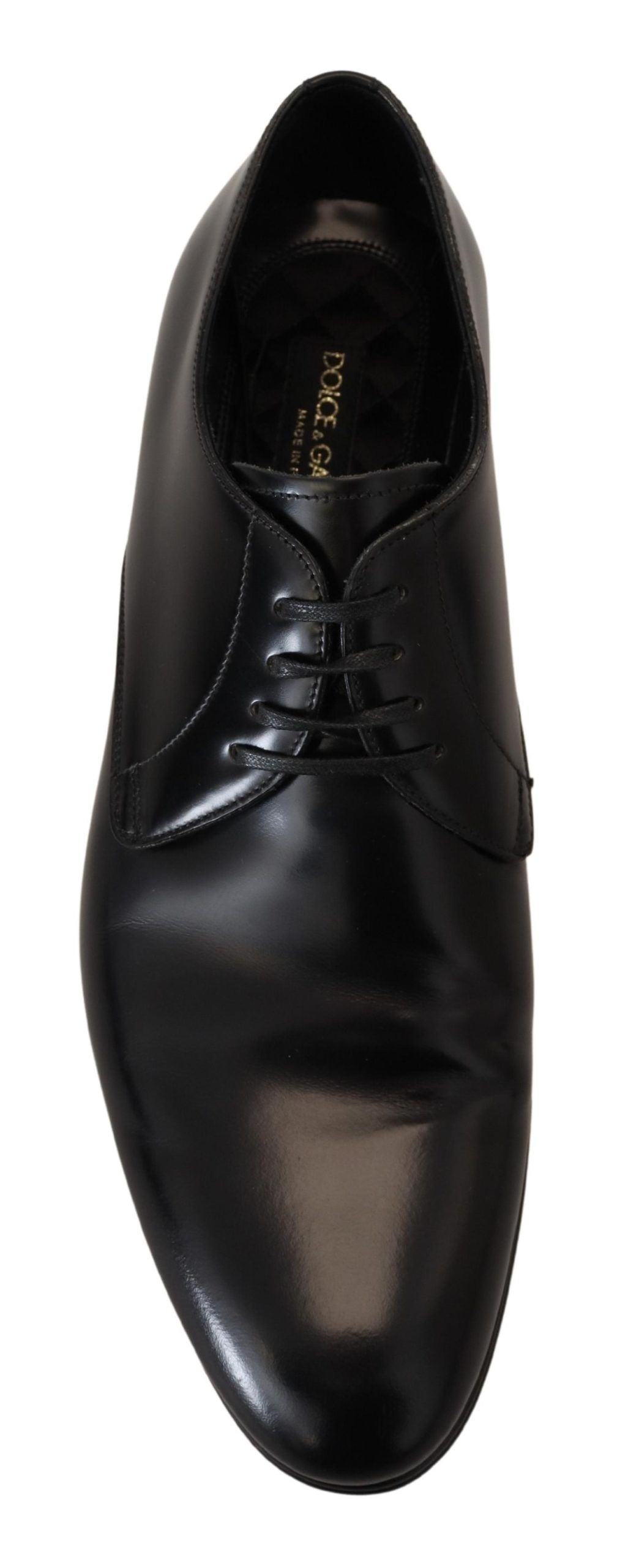 Dolce &amp; Gabbana Elegant Derby Shoes in Black Leather