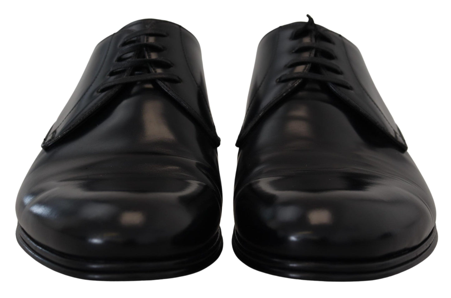 Dolce &amp; Gabbana Elegant Derby Shoes in Black Leather