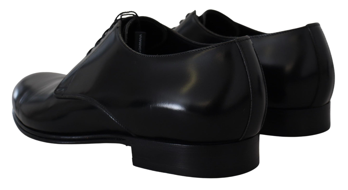 Dolce &amp; Gabbana Elegant Derby Shoes in Black Leather