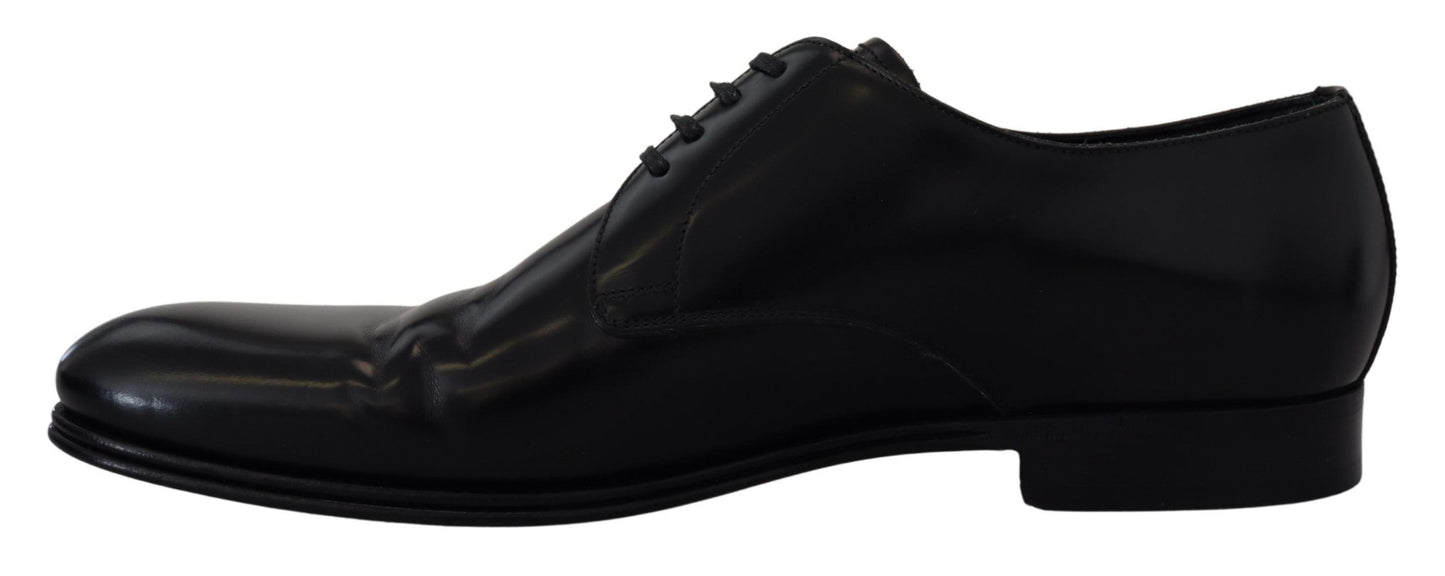 Dolce &amp; Gabbana Elegant Derby Shoes in Black Leather