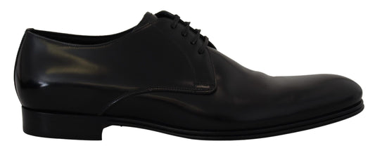 Dolce &amp; Gabbana Elegant Derby Shoes in Black Leather