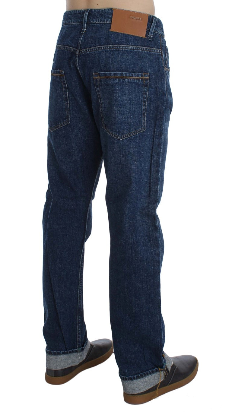 Acht Schicke Baggy Loose Fit Blaue Jeans für Männer