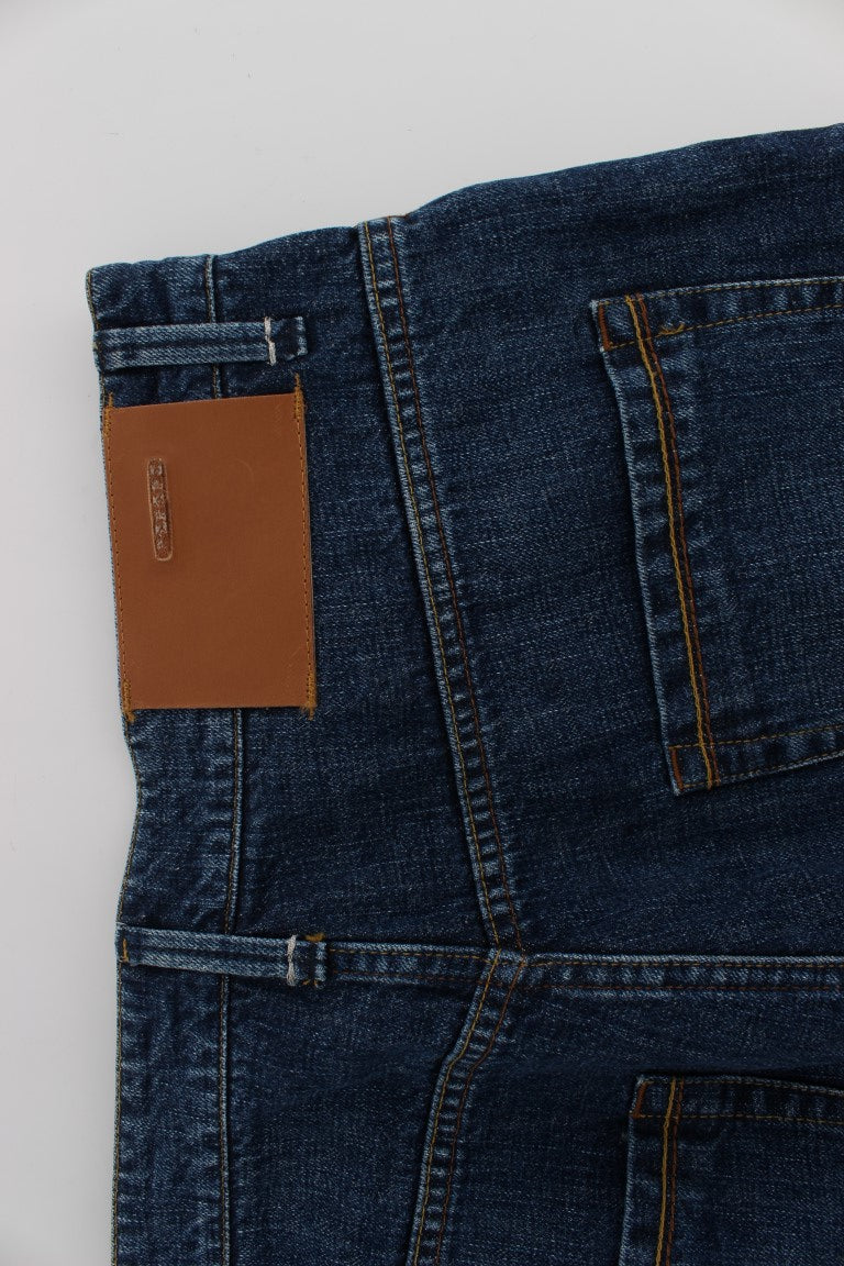 Acht Schicke Baggy Loose Fit Blaue Jeans für Männer