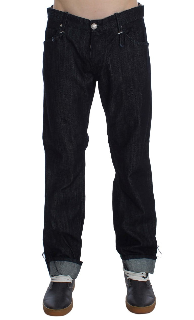 Eight Elegant Straight Fit Blue Men's Jeans