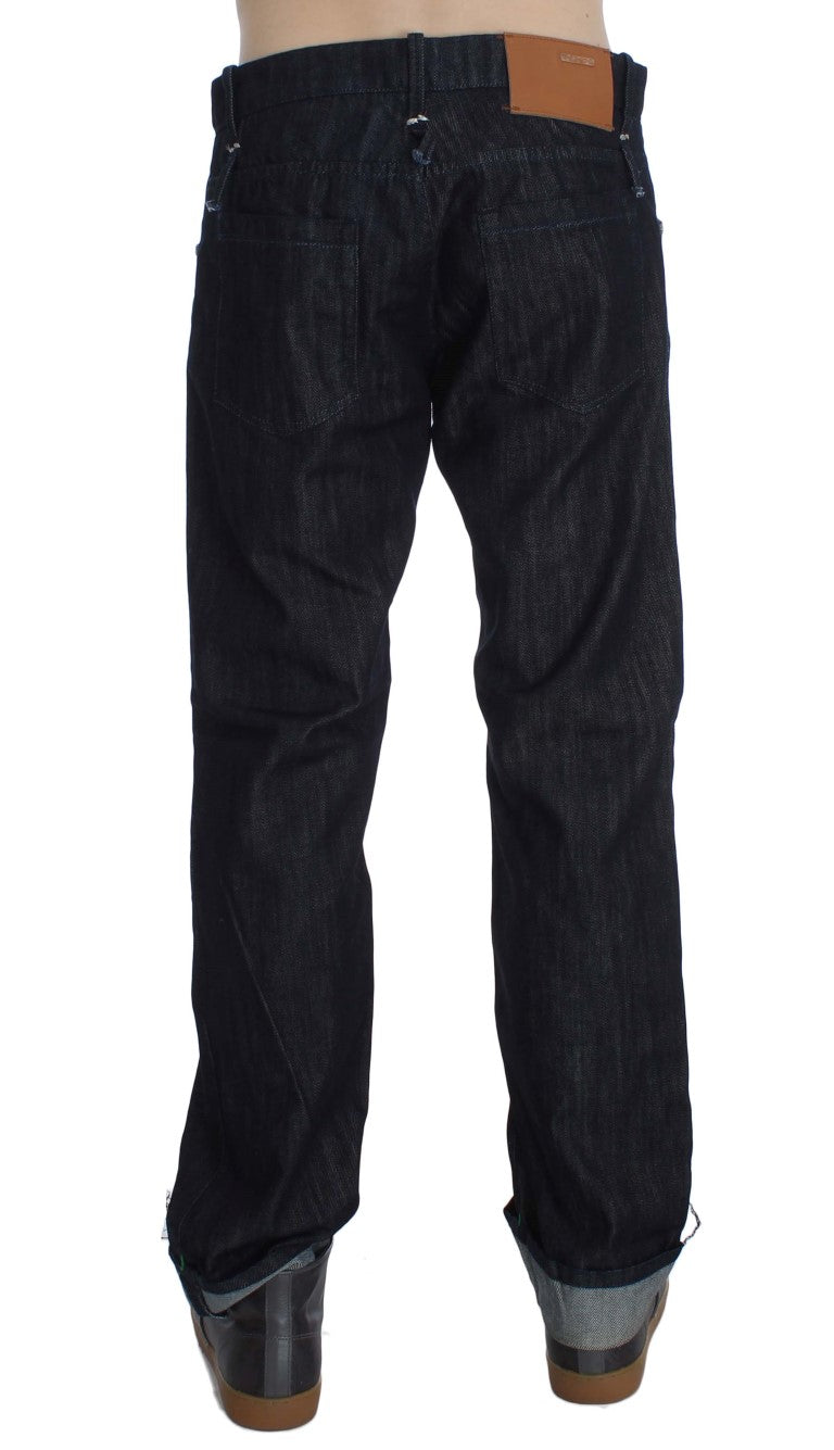 Eight Elegant Straight Fit Blue Men's Jeans