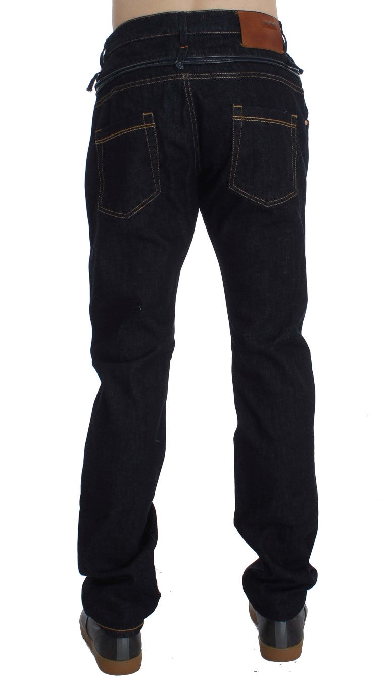 Acht Elegante Straight Fit Herren-Luxusjeans