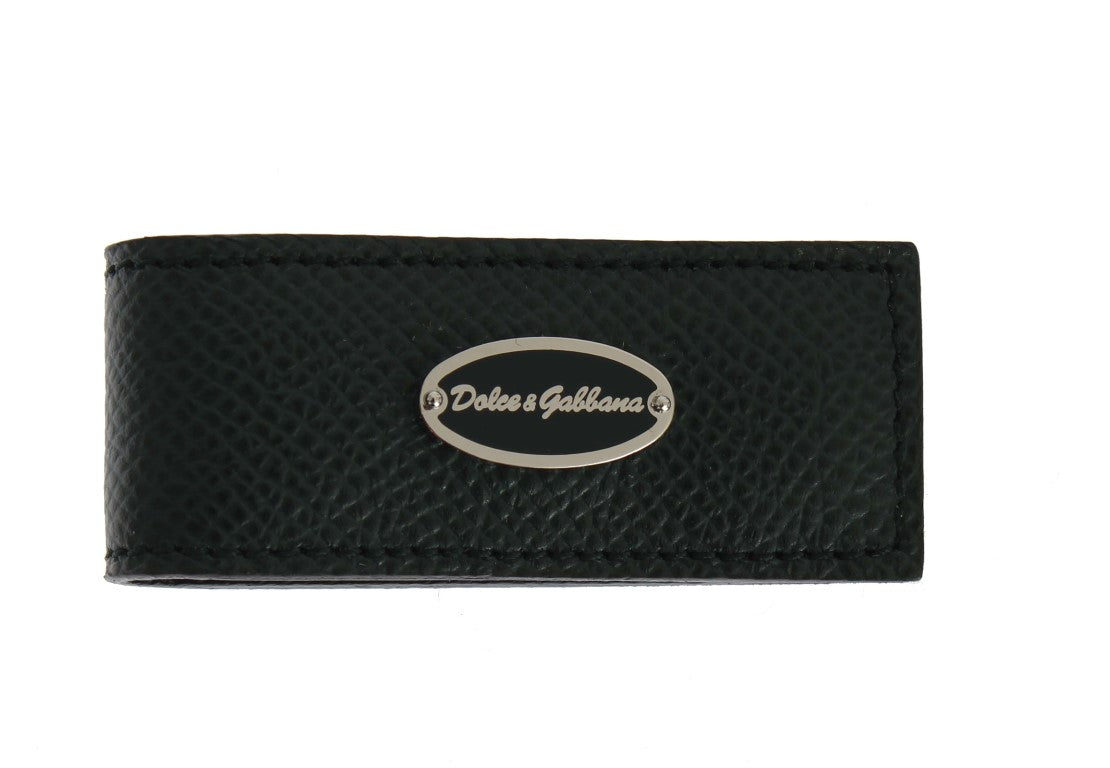 Dolce &amp; Gabbana Elegant money clip made of green leather