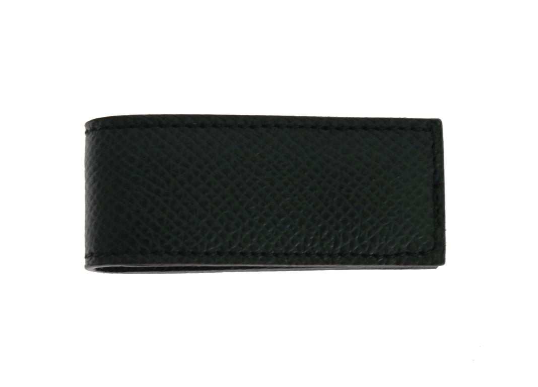 Dolce &amp; Gabbana Elegant money clip made of green leather