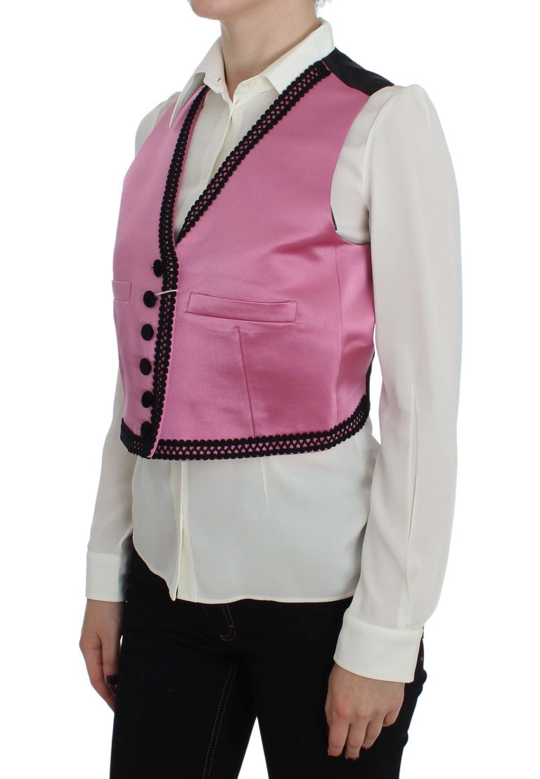 Dolce &amp; Gabbana Silk-Cotton Blend Torero Inspired Vest