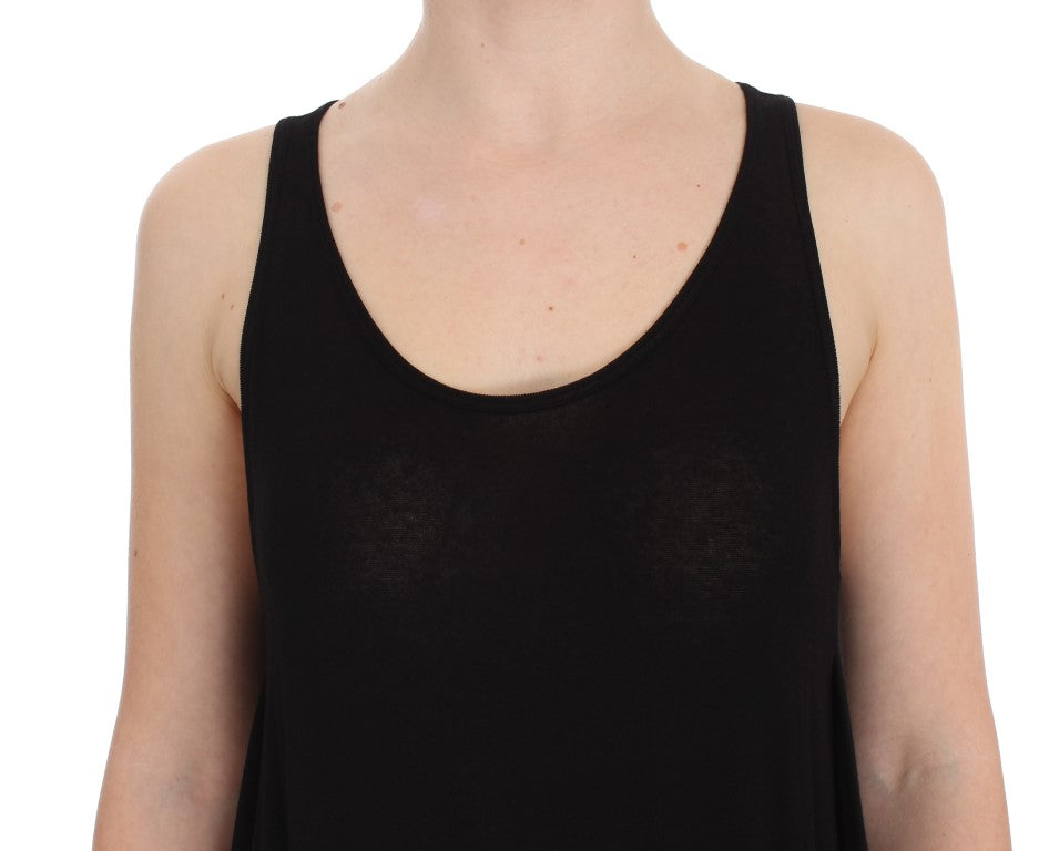 PLEIN SUD Slim Black Cami Blouse Tank Top