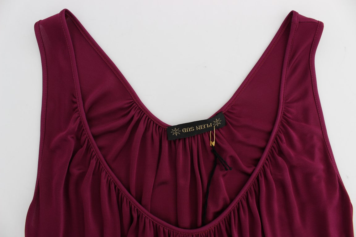 PLEIN SUD Elegant purple rayon cami blouse