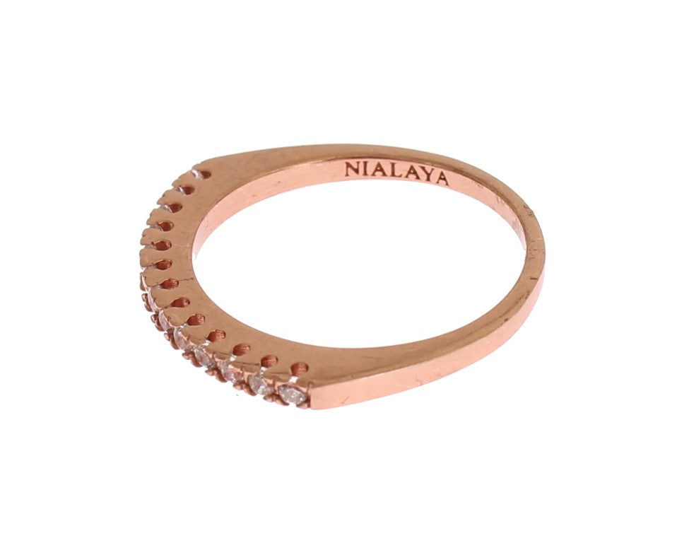 Nialaya Exquisite Gold Plated Sterling Silver Ring