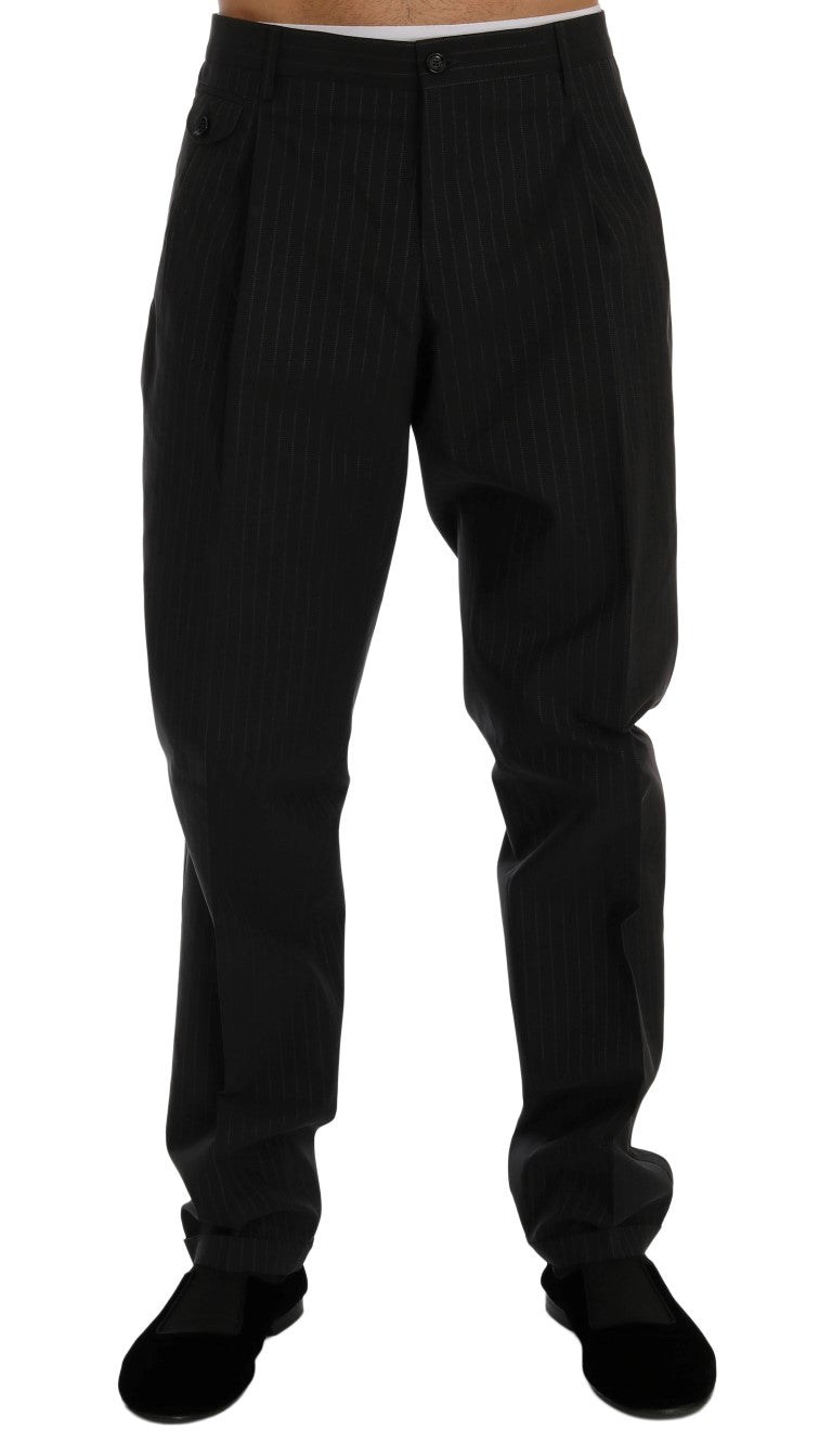 Dolce &amp; Gabbana Elegant striped straight fit dress pants