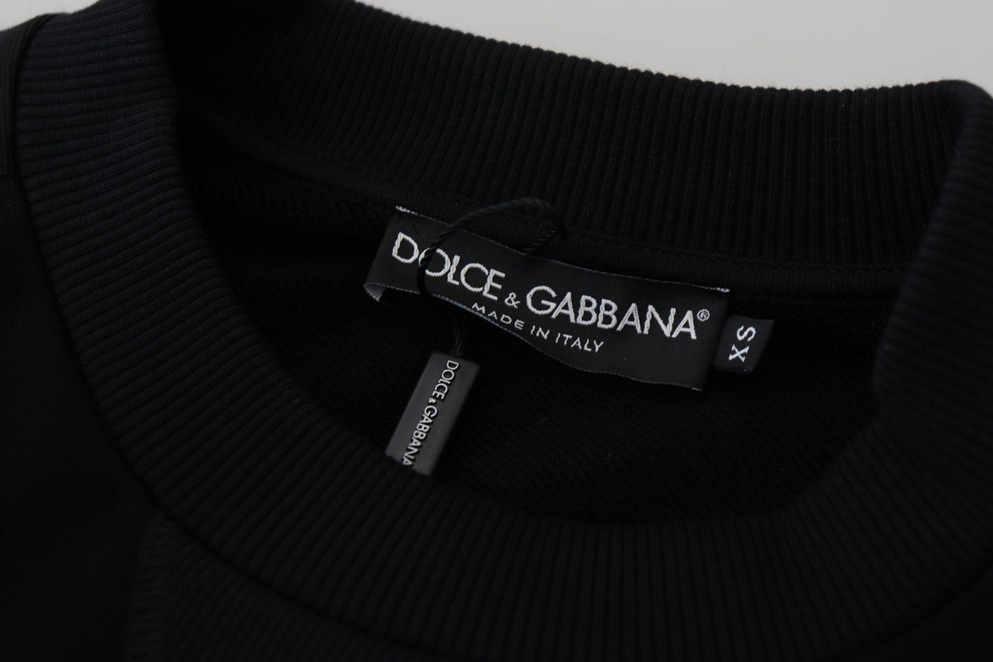 Dolce & Gabbana Eleganter Pullover aus Baumwollmischung mit Rundhalsausschnitt