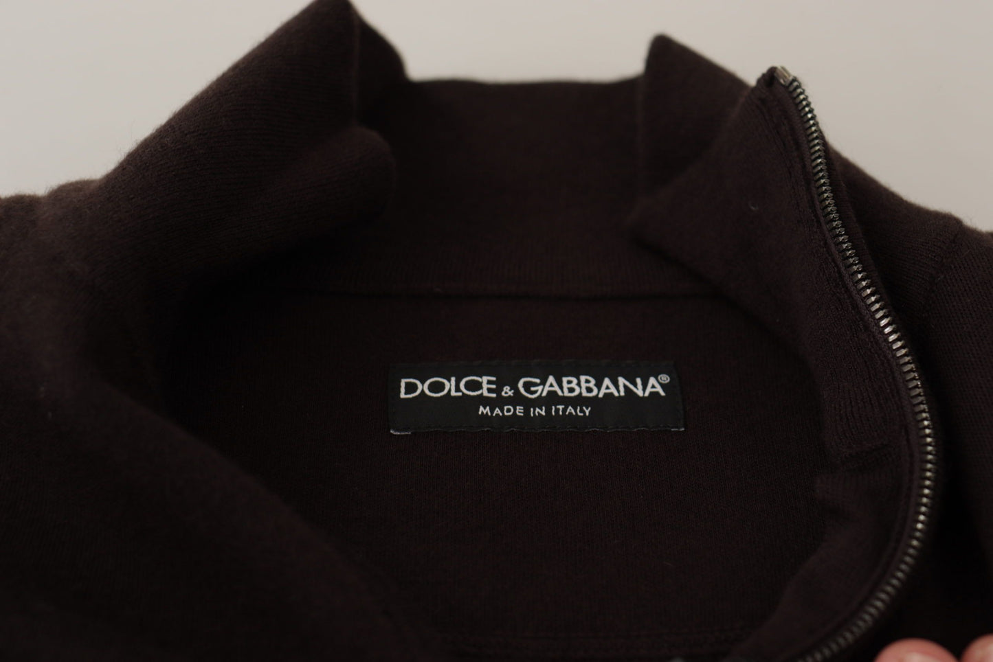 Dolce & Gabbana Eleganter Pullover aus Kaschmir mit Reißverschluss