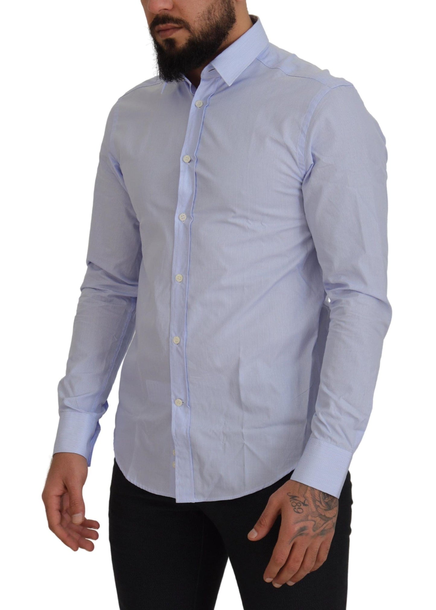 Versace Collection Elegant light blue shirt