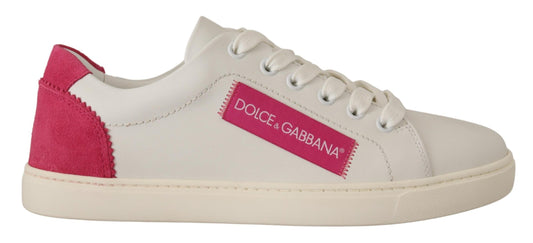 Dolce &amp; Gabbana Elegant low-top sneakers in white leather