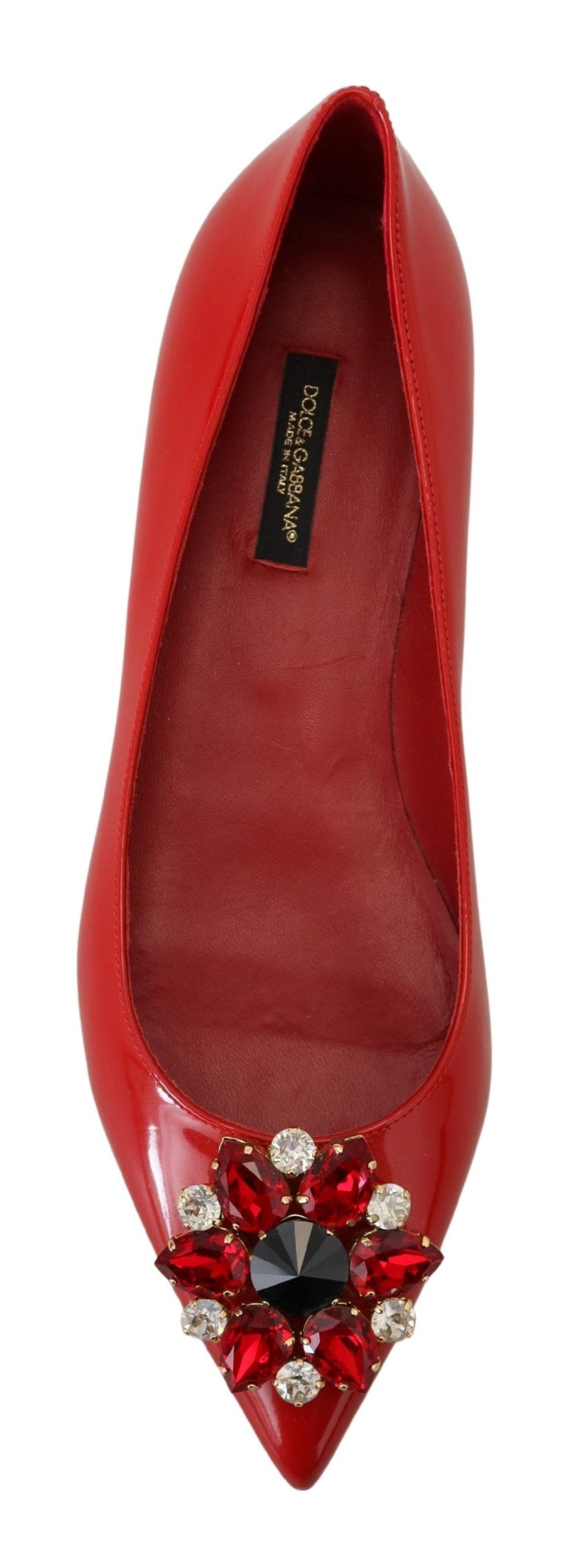 Dolce & Gabbana Rote Loafers aus Wildleder mit Kristall - Exquisite Eleganz