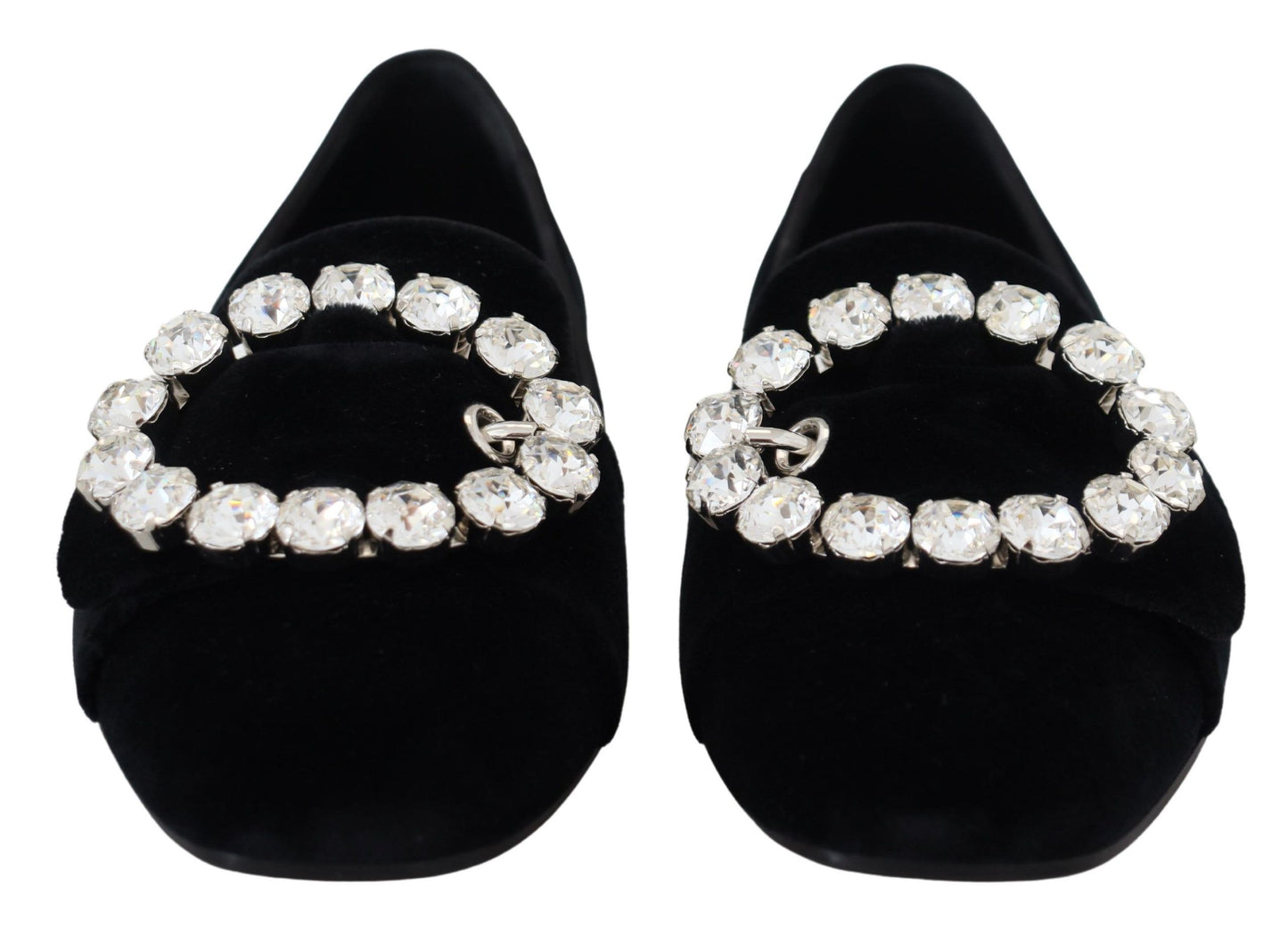 Dolce &amp; Gabbana Chic velvet loafers with crystal embellishments