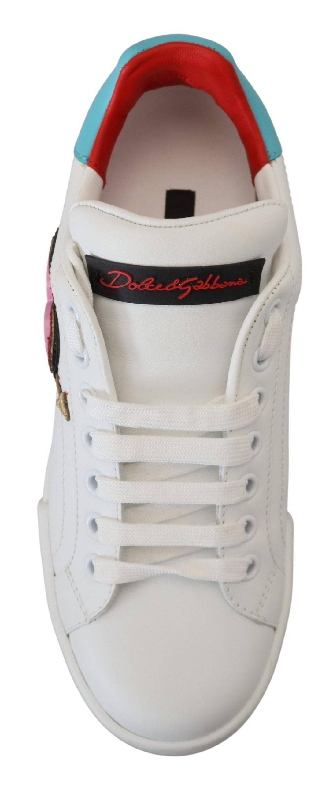 Dolce &amp; Gabbana Elegant white Portofino leather sneakers