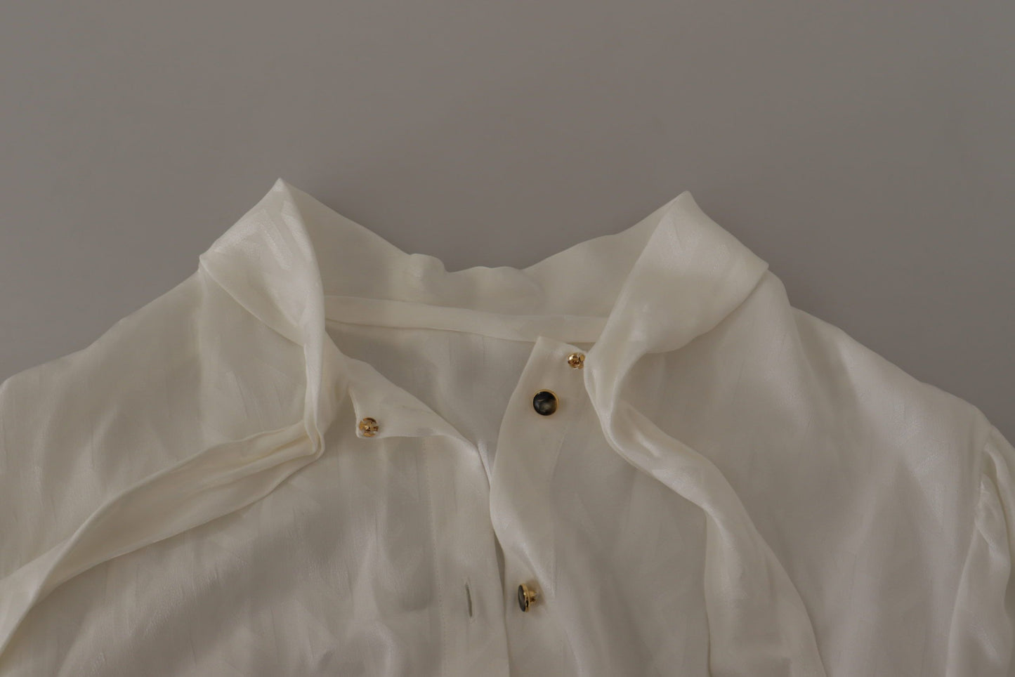 Dolce &amp; Gabbana Elegant silk ascot collar blouse