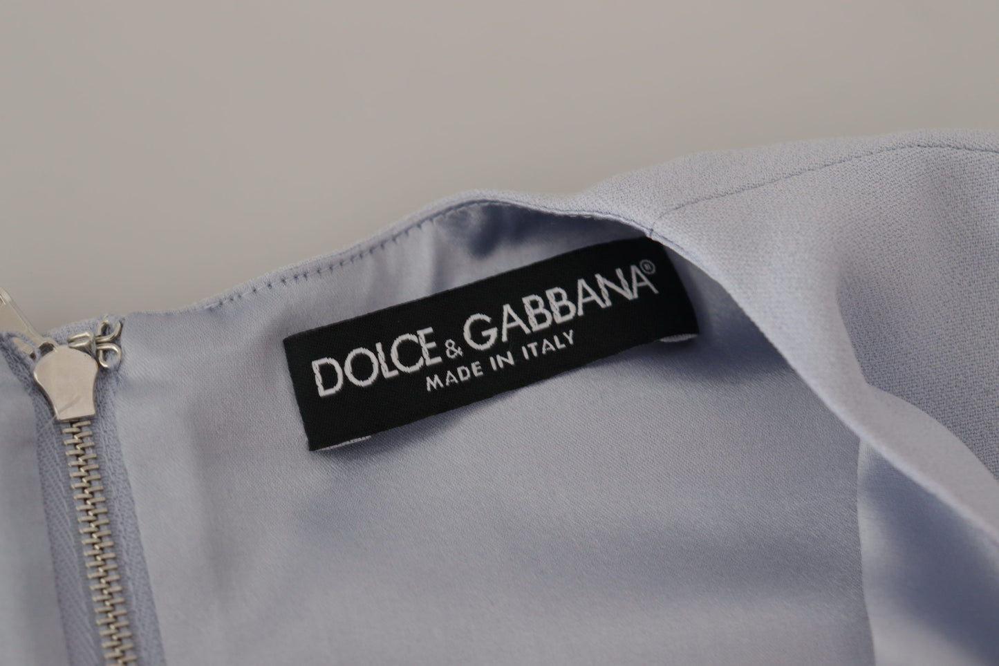 Dolce & Gabbana Elegantes hellblaues Kleid in A-Linie