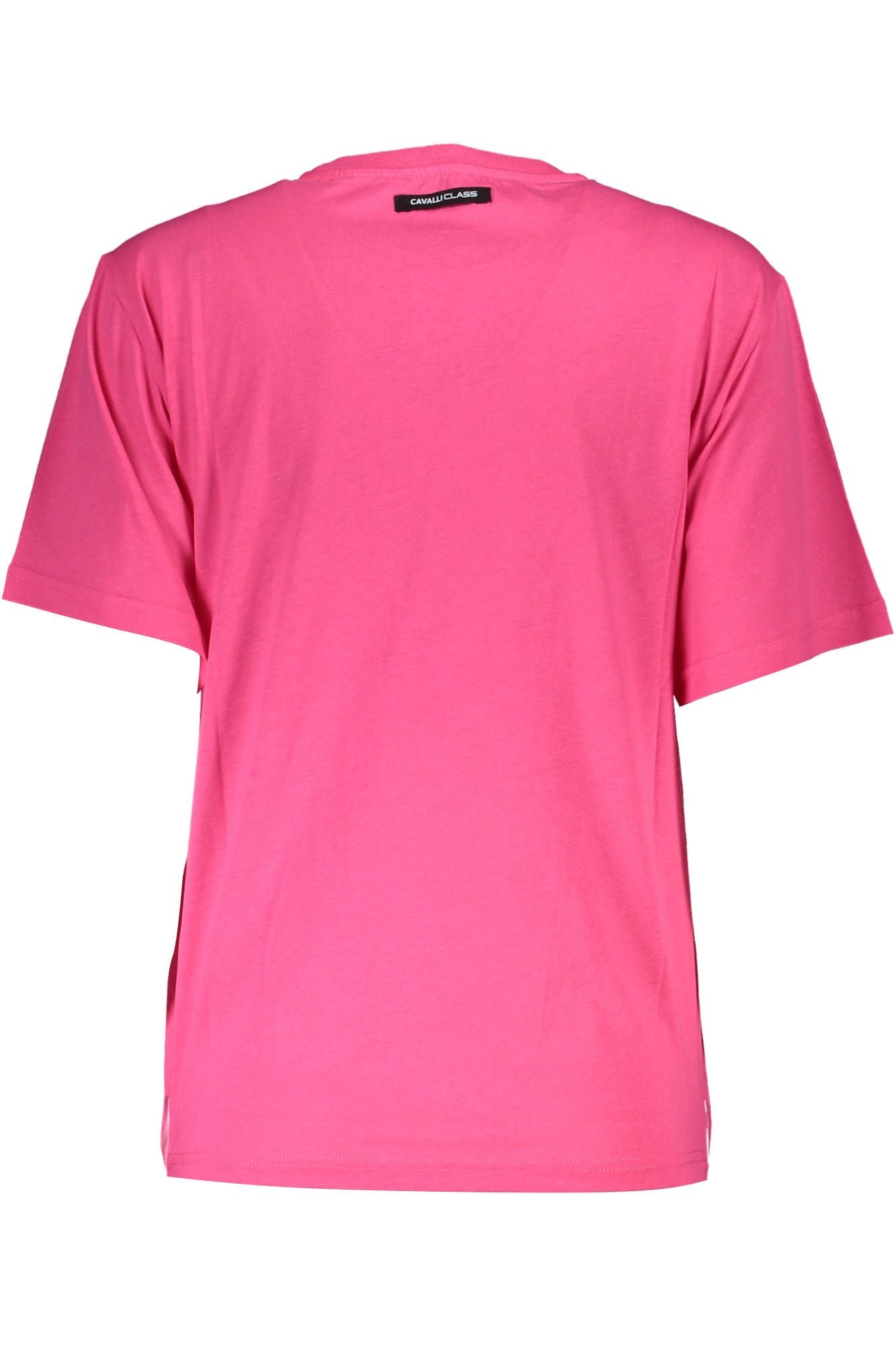 Cavalli Class Pink Cotton Women's T-Shirt