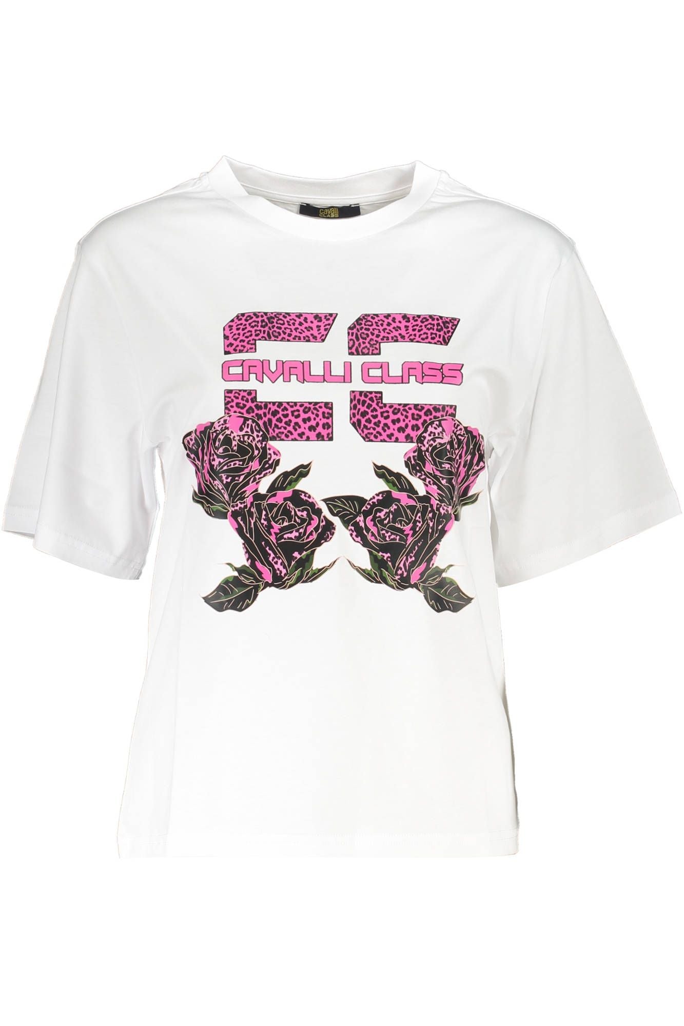 Cavalli Class White Cotton T-Shirt for Women