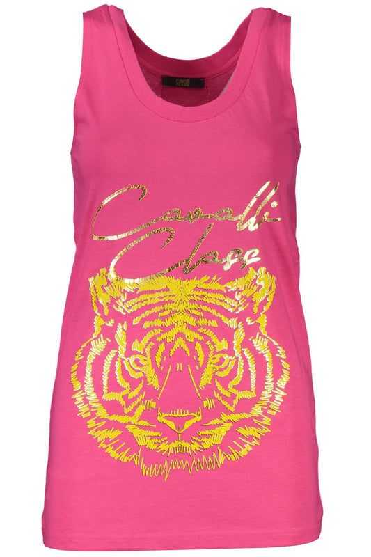 Cavalli Class Pink Cotton Women's Top